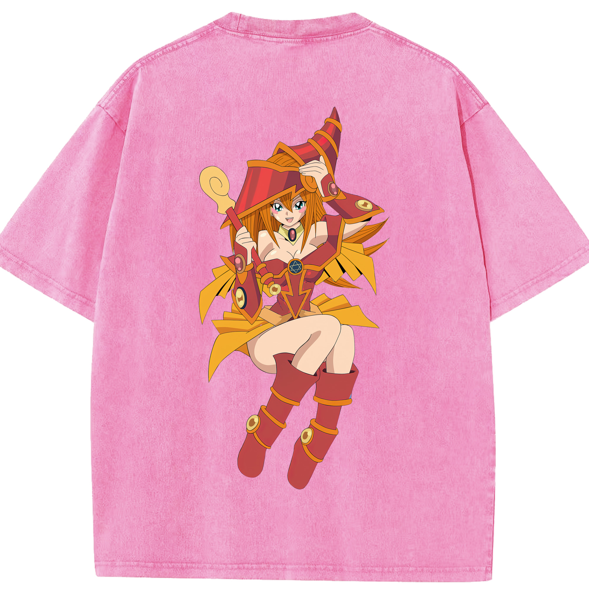 （画像用） 遊☆戯☆王 Yu-Gi-Oh! 綿100% ヴィンテージ風 半袖Tシャツ（背面プリント）